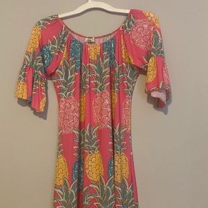 BRAND NEW WITH TAGS Simply Southern Dress Pinapple